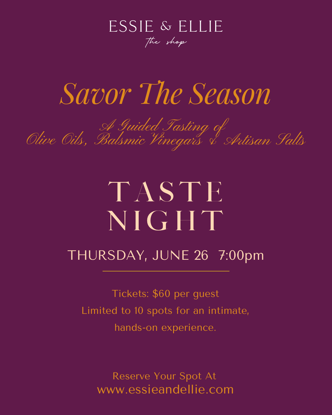 Thursday At The Table: Savor The Season