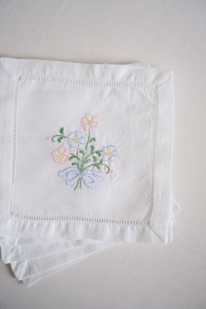 Floral Cocktail Napkins