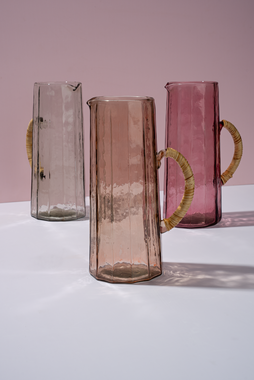 Casa Amarosa - Hammered water pitcher, Brown- 6.25 x 9.5 Inches