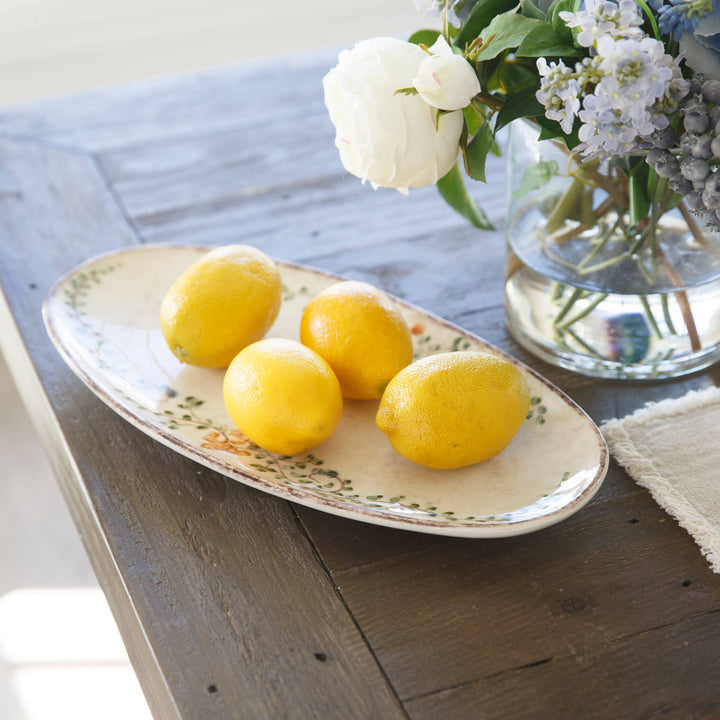 Arte Italica & Crown Linen Designs - Medici Oval Platter