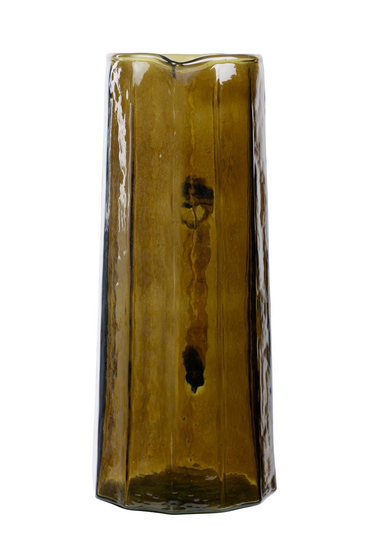 Casa Amarosa - Hammered water pitcher, Brown- 6.25 x 9.5 Inches