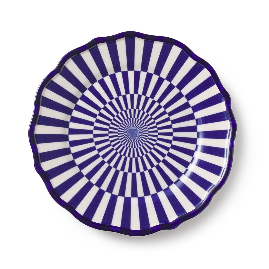 Riviera Hand-Painted Dessert Plate