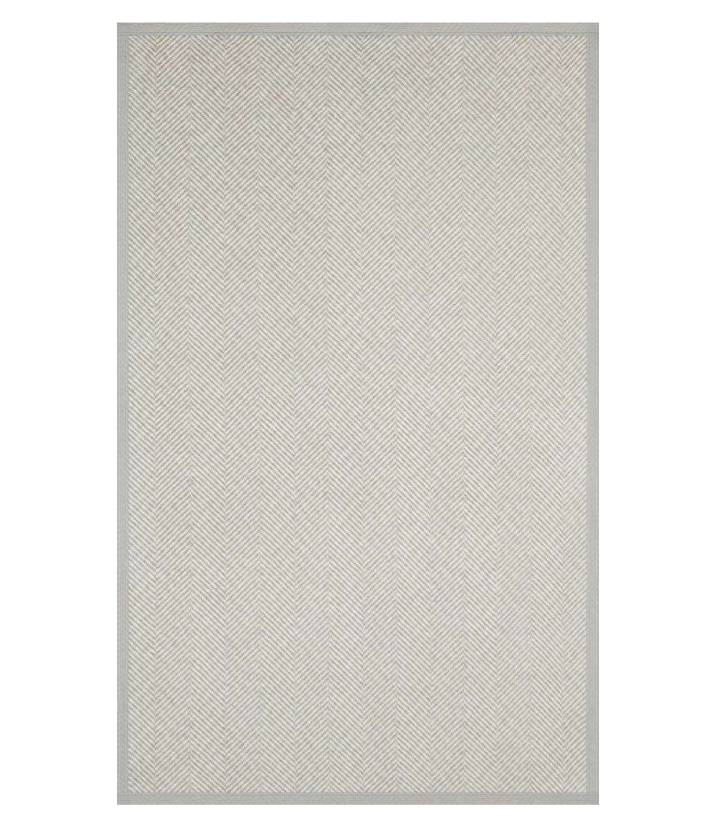 ChappyWrap Harborview Herringbone Light Grey Blanket