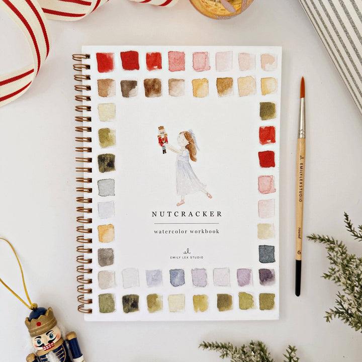 emily lex studio - Nutcracker watercolor workbook