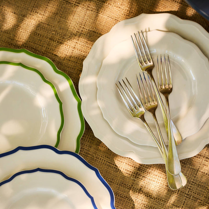 Stella Scalloped Verde Salad Plate
