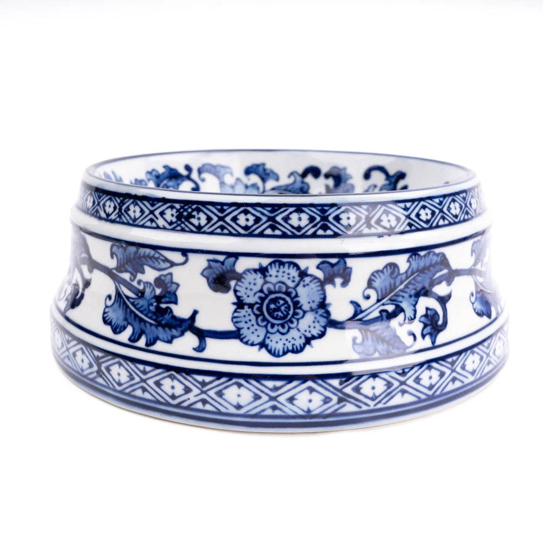 Blue Chinoiserie Large Dog Bowl