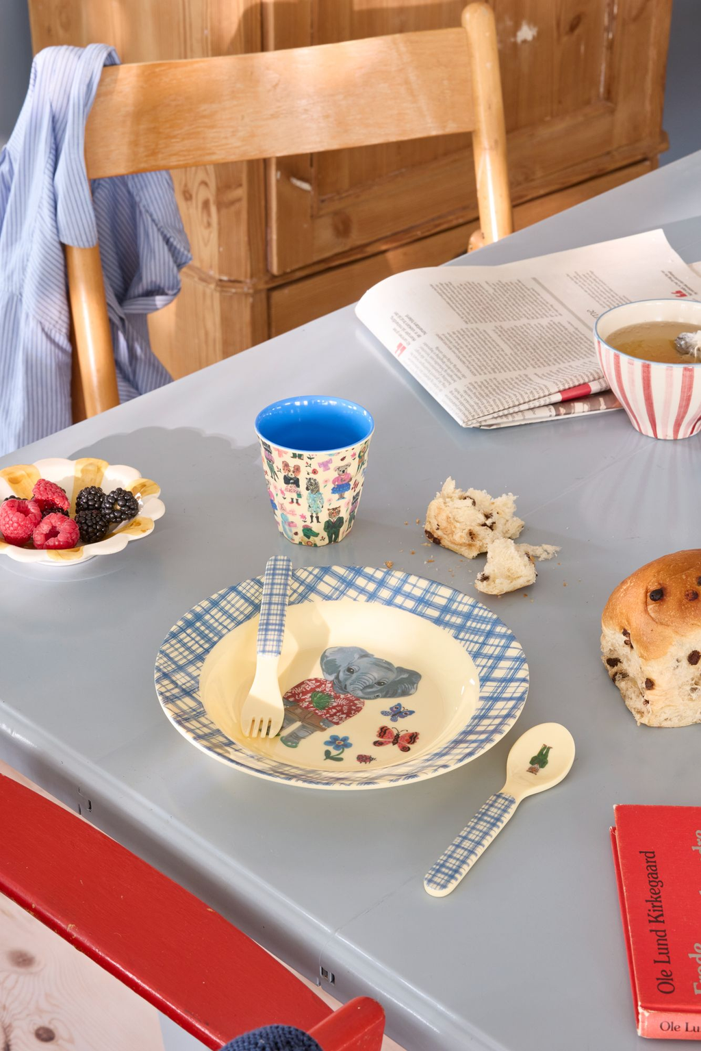 Blue Elephant Plate