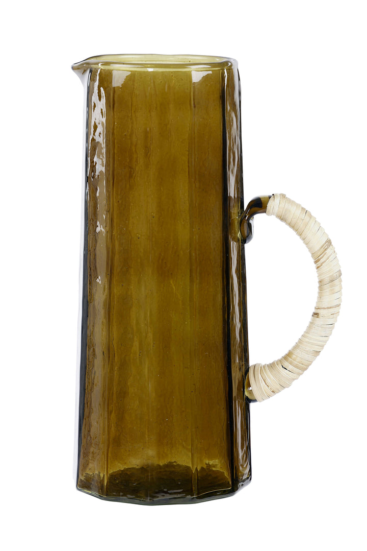 Casa Amarosa - Hammered water pitcher, Brown- 6.25 x 9.5 Inches