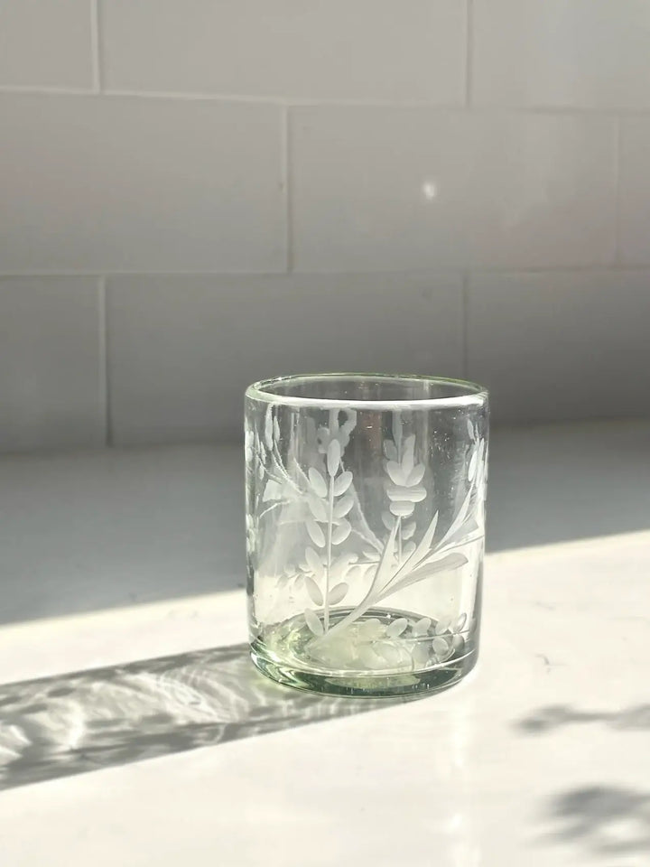 Villa Lua Home - Hand-etched Tumbler Glass