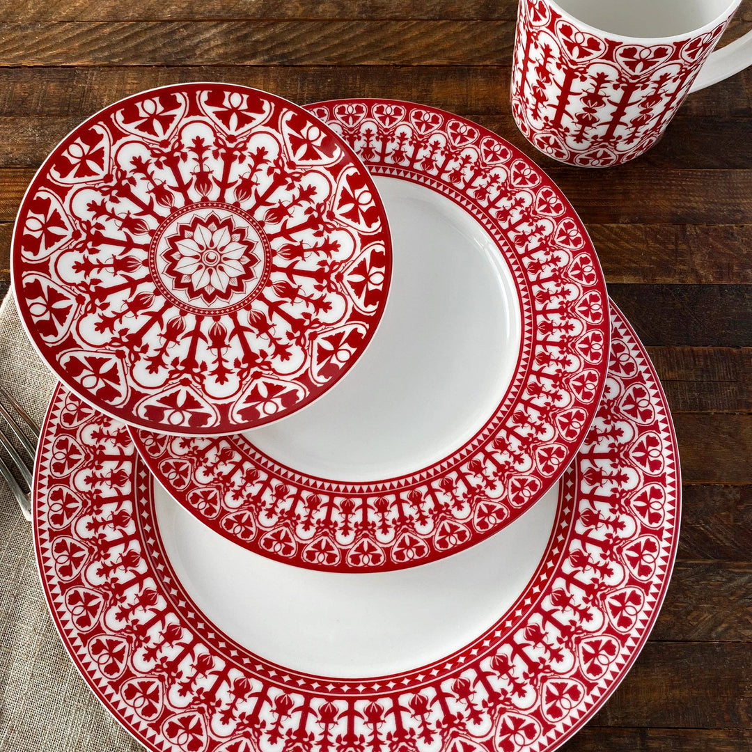 Caskata - Casablanca Crimson Small Plates, Set of 4
