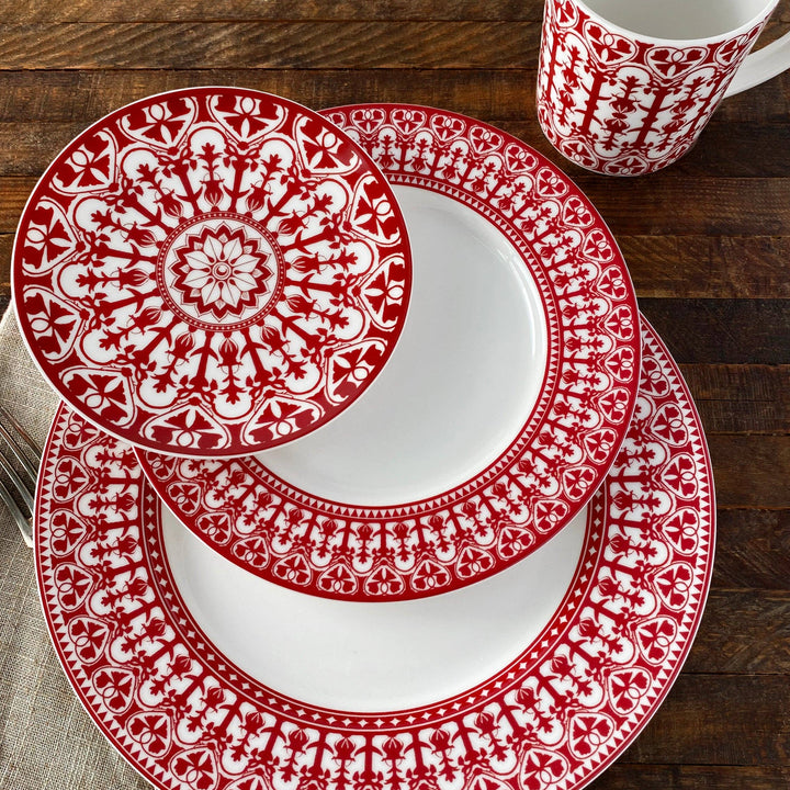 Caskata - Casablanca Crimson Small Plates, Set of 4