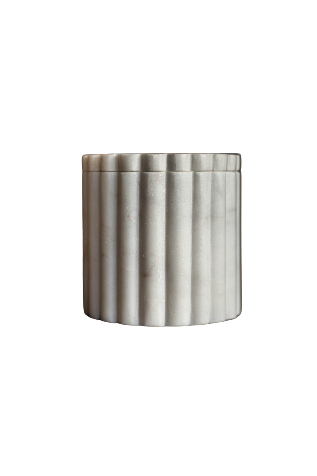 Luxe B Co - Fluted Jar Canister White Marble