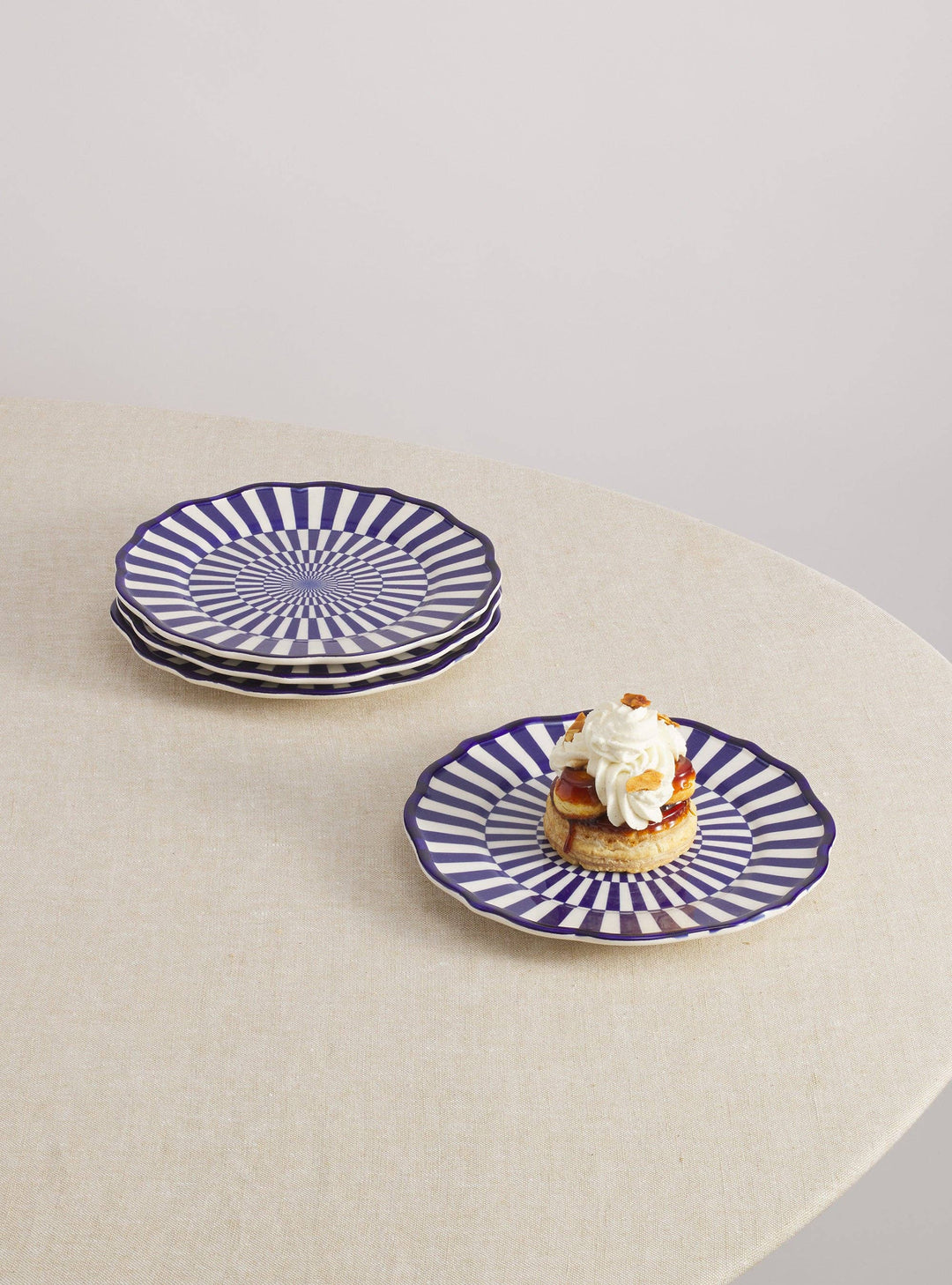 Riviera Hand-Painted Dessert Plate