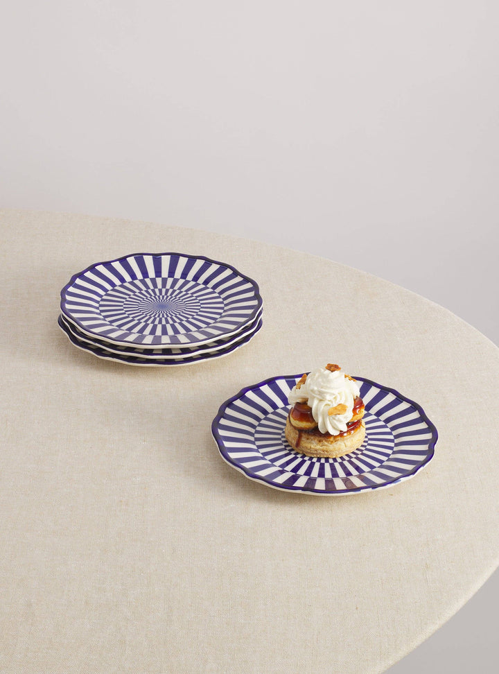 Riviera Hand-Painted Dessert Plate