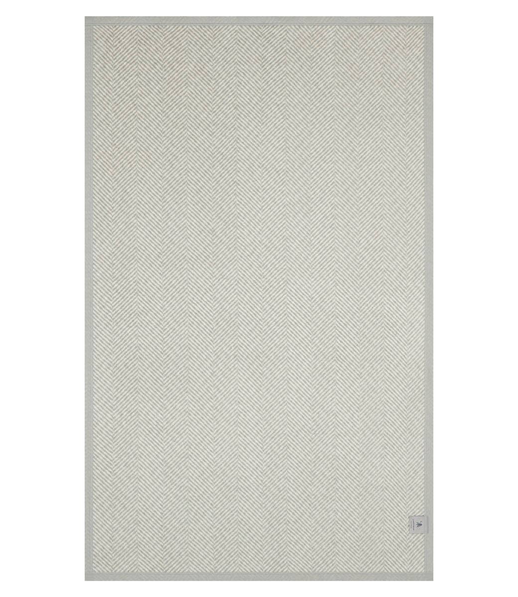 ChappyWrap Harborview Herringbone Light Grey Blanket