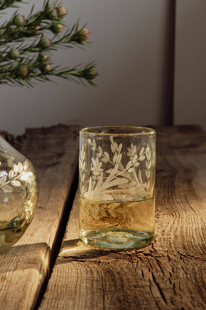 Villa Lua Home - Hand-etched Tumbler Glass
