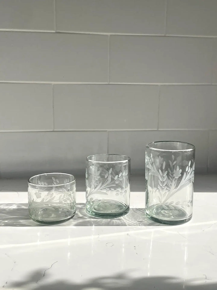 Villa Lua Home - Hand-etched Tumbler Glass