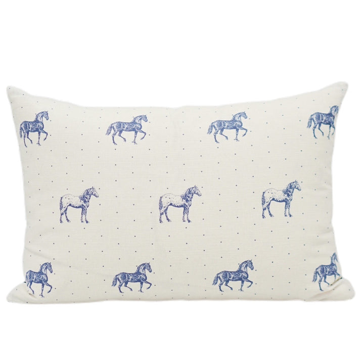 Country Horses - Blue Roan on White