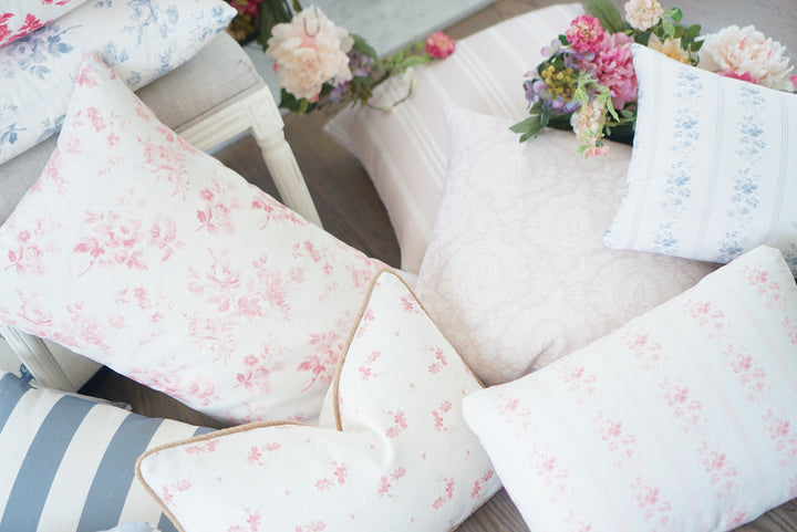 French Daisy - Limoges Pink on White