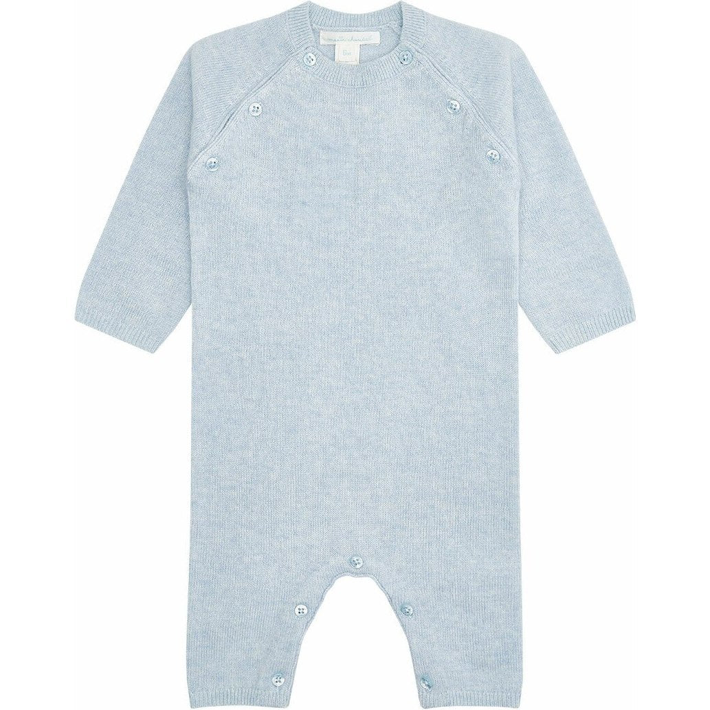 ARIEL CASHMERE ROMPER IN BLUE